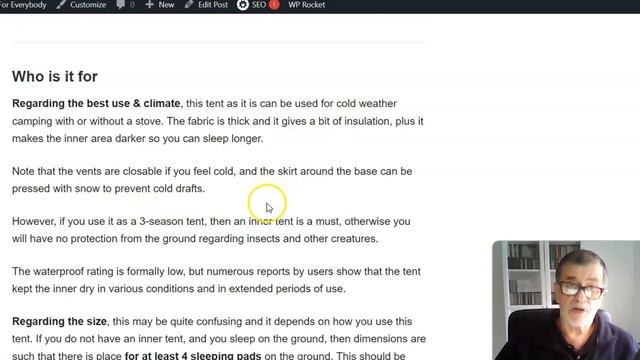 Is OneTigris Conifer Canvas Tent With Stove Jack For 1 Or 2 People?