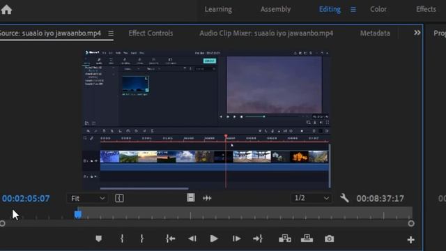 Barashada Premiere Pro Cc20 Casharkii 4aad | Sida Muqaalka Iyo Codka Loo Kala Reebo |