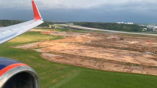 Посадка в Шереметьево Аэрофлот Boeing 737
