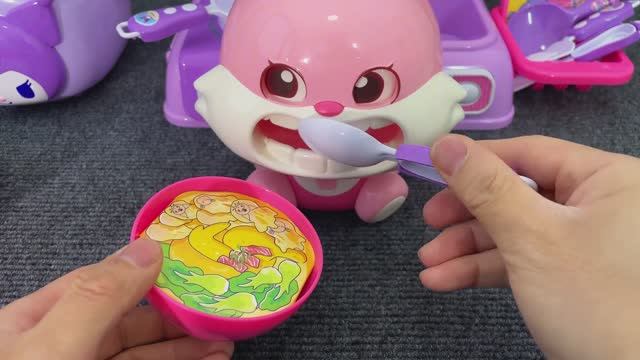 Серия кухонных игрушек Sanrio Kuromi # 小PB Friend Toys # Игра с совершенно новой игрушкой, снимающей