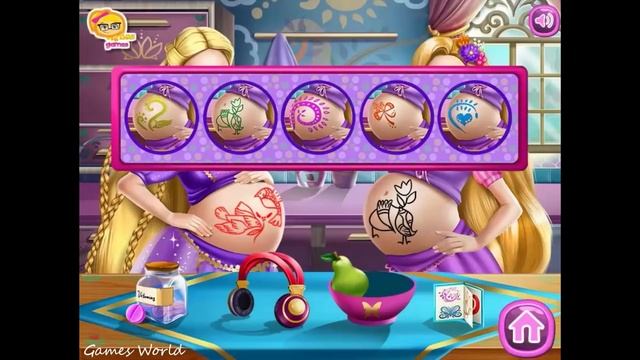 Disney Princess Rapunzel And Barbie Pregnant Games For Kids