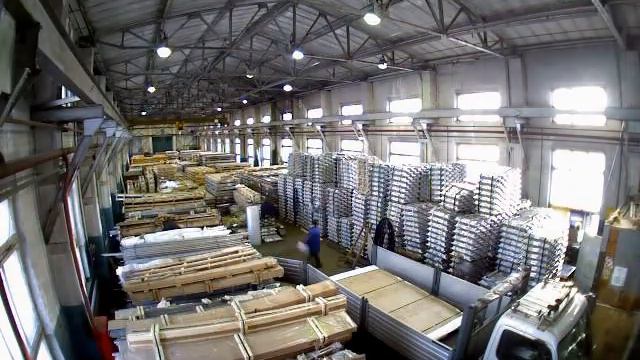 УСКОРЕННОЕ ВИДЕО РАБОТЫ СКЛАДА АЛЮМИНИЯ