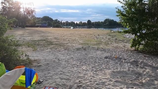 Отдых на пляже Нимч (Niemtsch). Зенфтенбергер Зее (Senftenberger See). Брандербург. 20 августа 2020