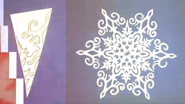 Разные рисунки на снежинках