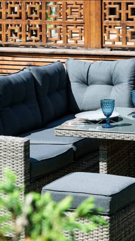 Комплект мебели из искусственного ротанга на алюминиевом каркасе