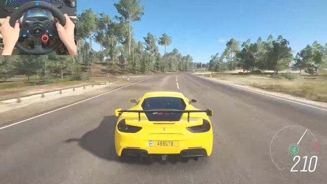 Driving 0-100 In 3s Ferrari 488 GTB Like In Reality | Forza Horizon 4 | G29 Steering Wheel