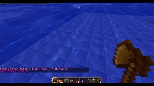 Minecraft 1.0.0 Placing Lily Pads On A Beta World.