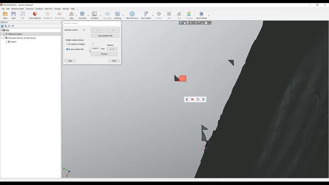 QS Tutorials_ Remove Mesh Outliers - QUICKSURFACE 2022