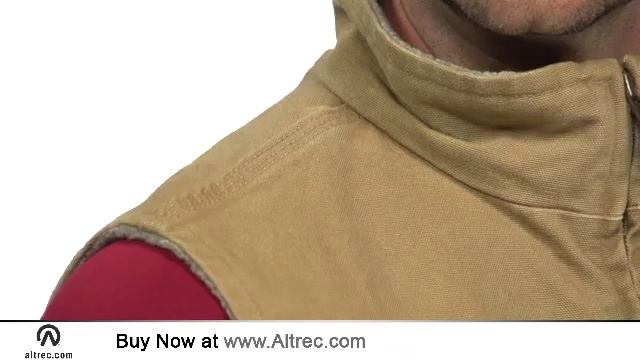 Carhartt Men's Sandstone Mock-Neck Sherpa Lined Vest