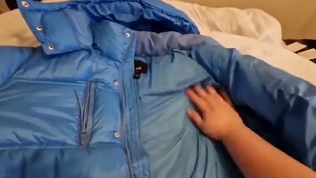 Mens River Island Blue Puffer Jacket
