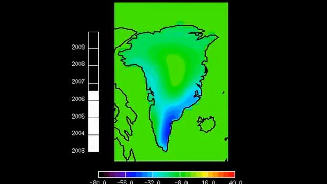 Greenland Ice Melt Simulation