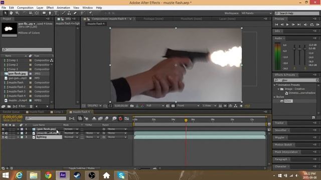 Adobe CS6/5 Muzzle Flash Tutorial