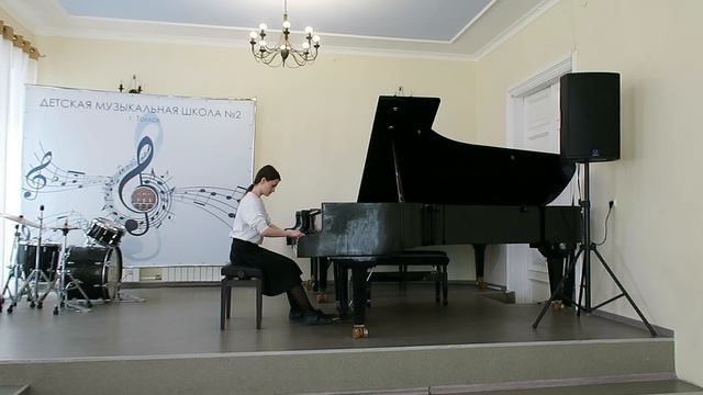 Р.Глиэр. Эскиз Ре мажор. Залялетдинова Антонина, 8(8), ДМШ 2, г.Томск. Преподаватель Семионел Ю.Л.