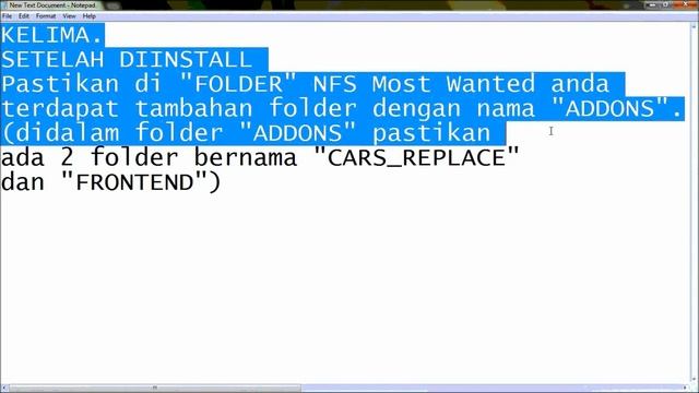 Cara Install Mod Mobil Di NFS Most Wanted