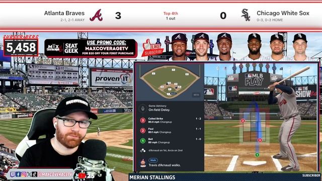Atlanta Braves Vs Chicago White Sox - LIVE Play-By-Play & Reactions (4/1/24)