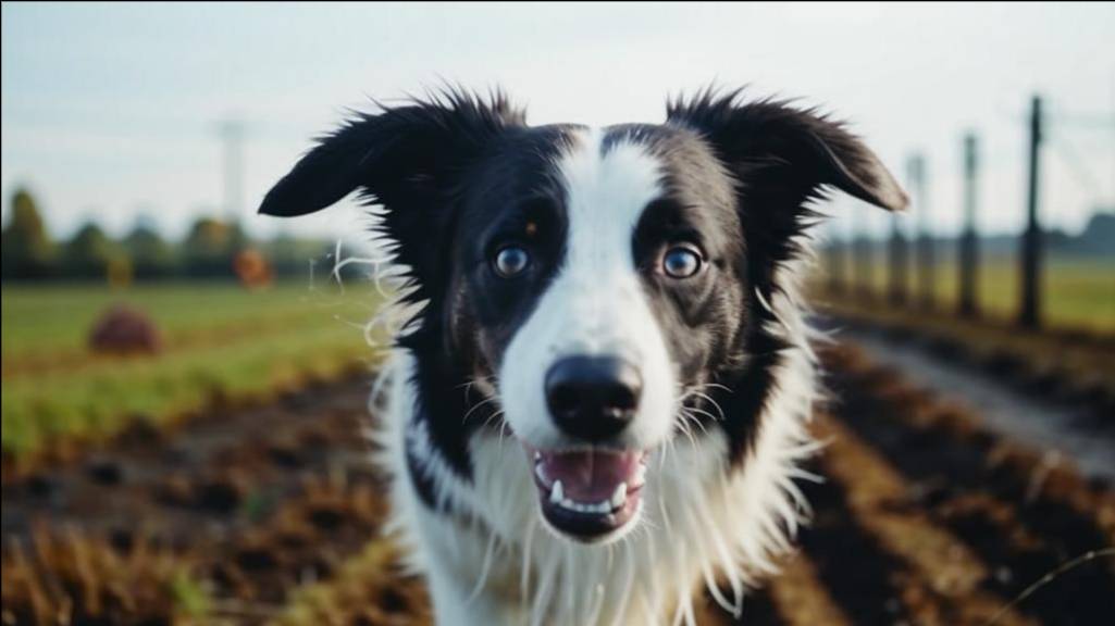 Прогулка с бордер колли в седле. GoPro