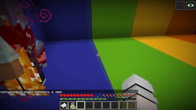 Типичный паркур в Minecraft