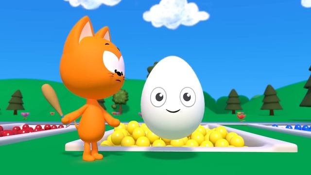 Eggs Colouring - Kote Kitty Games For Babies