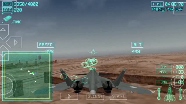 Ace Combat X Walkthrough - Mission 8B: The Wasteland With Apalis