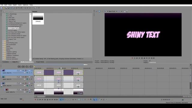Shiny Text [3D Style] | Sony Vegas