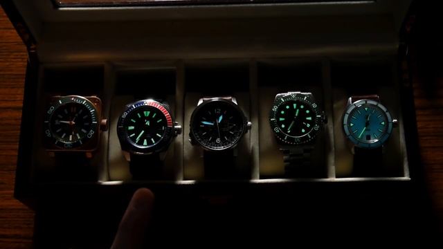 Which is brighter? Tritium vs. Superluminova Seiko Lumi brite and other watch lume!