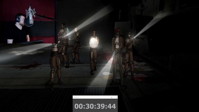 Процесс записи голоса в «Космос: Территория смерти»