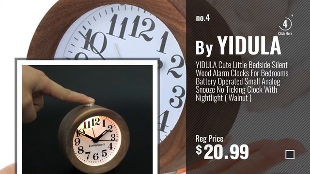 Top 10 Wood Frame Alarm Clocks [2018 ]: Egundo Wooden Wall Cock 10-Inch Silent Quartz Movement