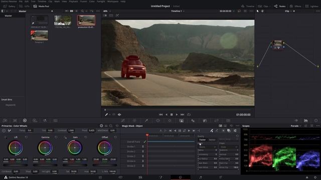شرح كامل عن Magic Mask في برنامج Davinci Resolve 18