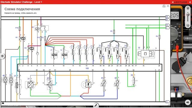 1️⃣9️⃣ДЛЯ НАЧИНАЮЩИХАВТОЭЛЕКТРИКОВ⚡УЧИСЬ НА ️ ВИРТУАЛЬНОМ АВТОМОБИЛЕ  (ИНЖЕКТОР) В БРАУЗЕРЕ
