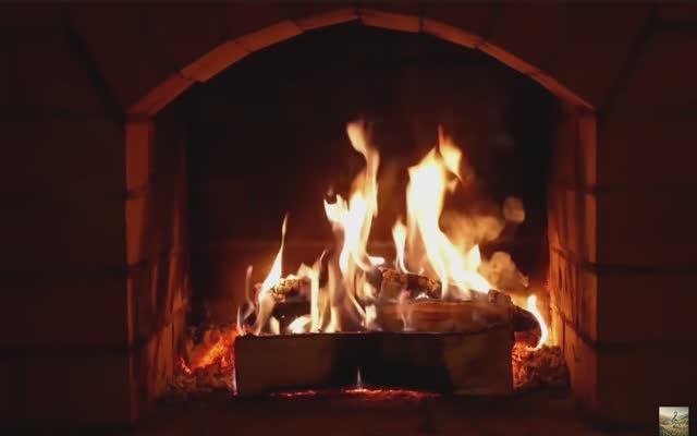 Камин, живой звук, огонь, Fireplace, Fire