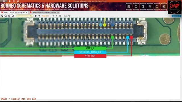SMART 7 x6515 RINGER SPEAKER MIC PROBLEM  SOLUTION WITH SCHEMATIC HARDWARE SOLUTION  DMR SOLUTION