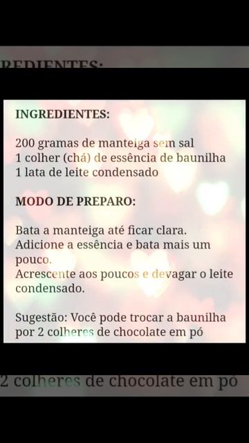 Glace De Leite Condensado.