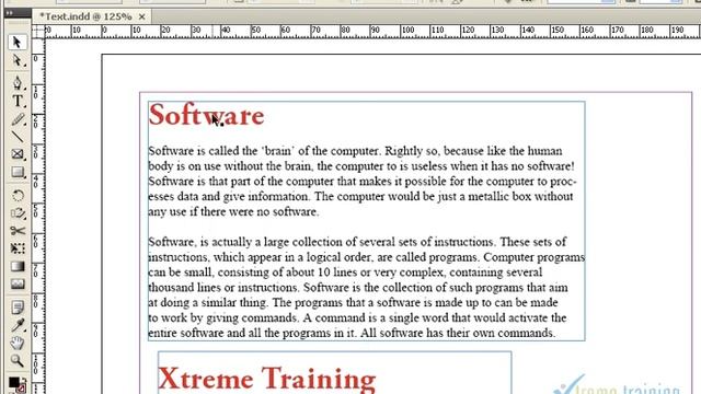 Adobe Indesign Tutorial In Tamil Eyedropper Use With Text