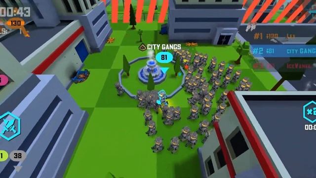 City Gangs.io (Crowd City) World Record Map Control: 100.00% #26