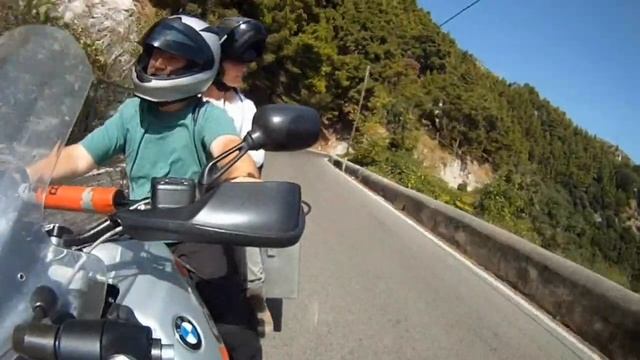 BMW GS1150 ADV. GOPRO CAM. Amalfi Coast, Salerno Toward Positano.2011