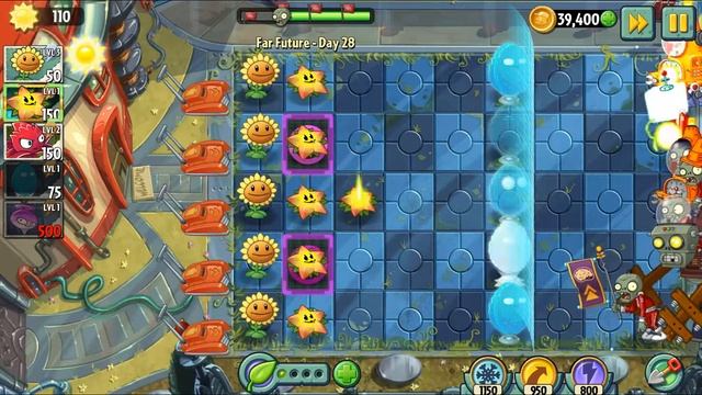 Plants Vs. Zombies 2 Gameplay Walkthrough: Day 28 (Far Future)