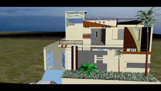 3D Animation Video Of A House Front View In 3Ds Max