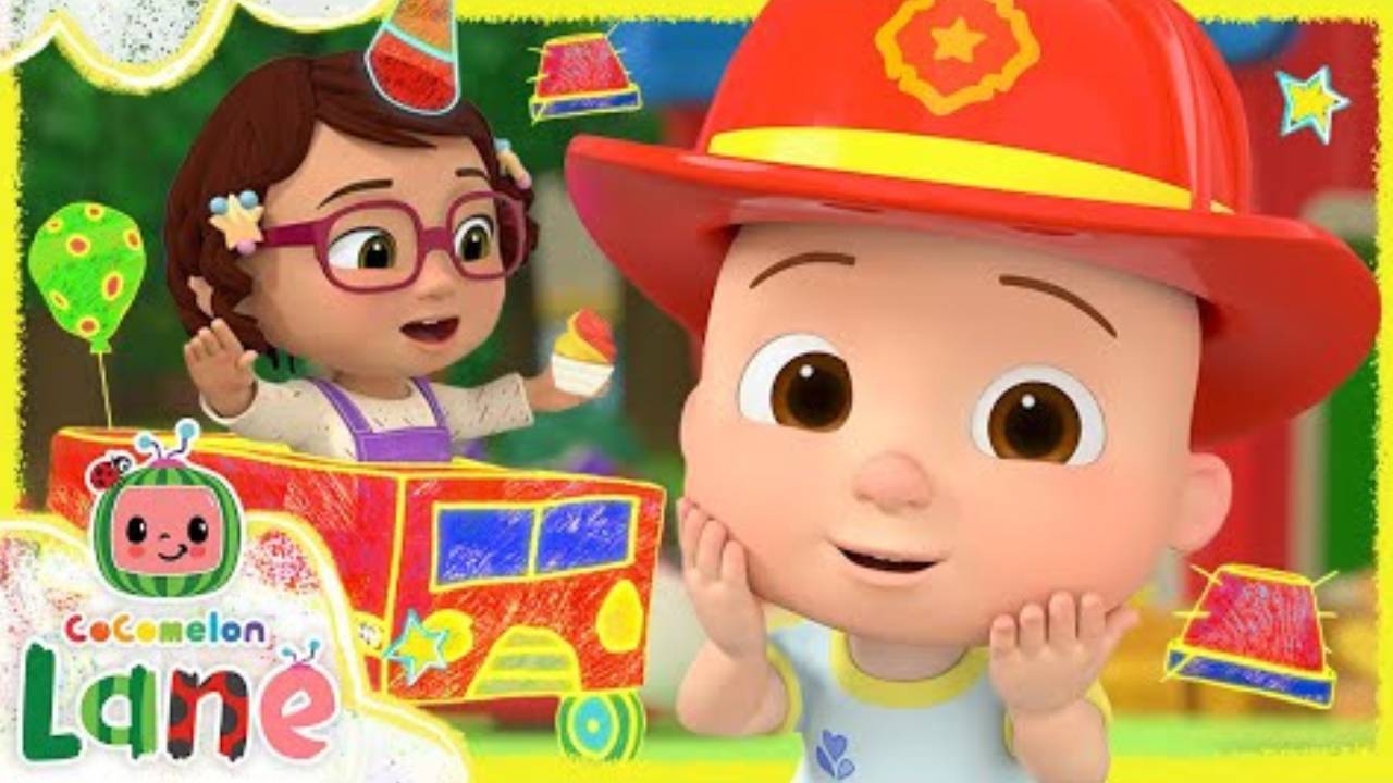 JJ S Firetruck Birthday! _ NEW CoComelon Adventure