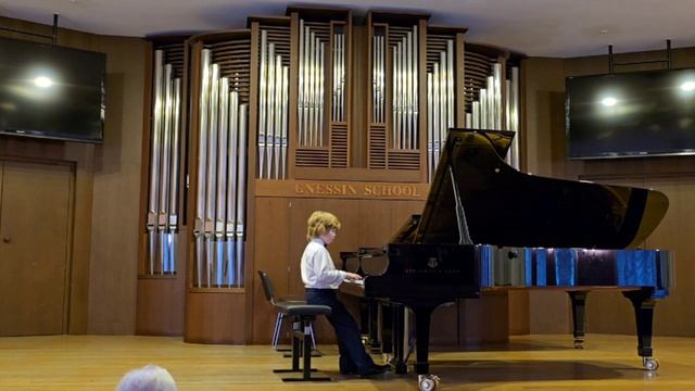 Выступление Константина Цирина,6 лет, вечер фортепианной музыки 