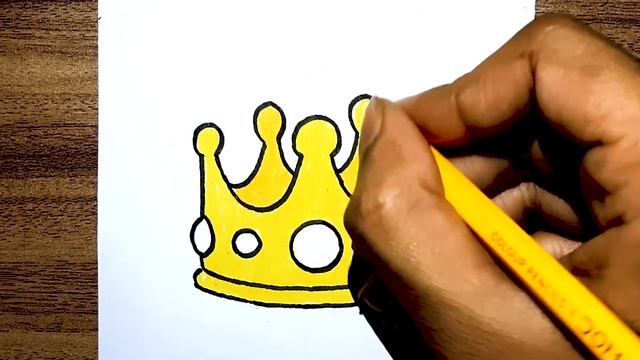 How To Draw A Crown Easy | Emoji