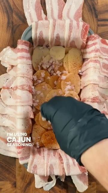 Bacon & Sausage Potato Loaf!Must Try Recipe!#shorts