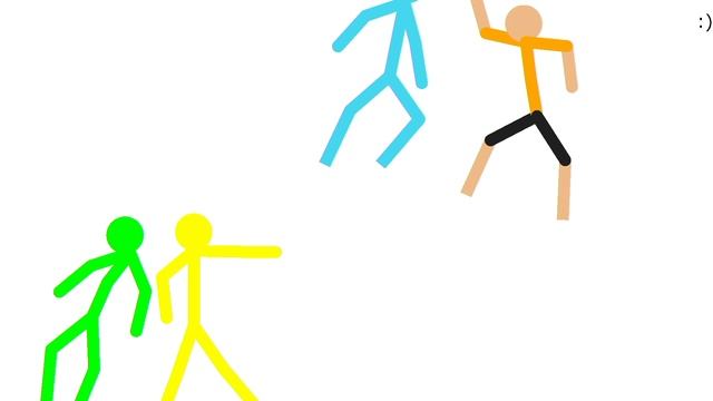 стикменов бой (часть 6) другая вселенная