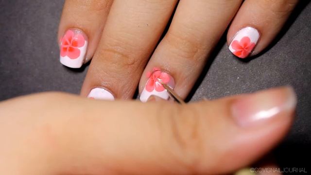 One Stroke Flower Nail Art | Sovi's Nail Journal | Dingo Video Contest 2016