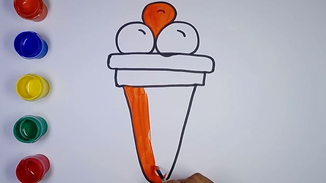 Bolalar Uchun Muzqaymoq Rasm Chizish / ICE CREAM FOR KIDS Drawing / МОРОЖЕНОЕ ДЛЯ ДЕТСКОГО рисовани
