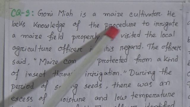 Class: Seven, Subject: Agriculture Studies (Lecture: 21, H.W: 20), Topic: Ch-5, CQ (Part-2)