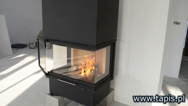 TAPIS.PL - KOMINEK TRÓJSTRONNY KWLINE E780 G 3D TRZYSZYBOWY - KOMINKI GORZÓW WIELKOPOLSKI