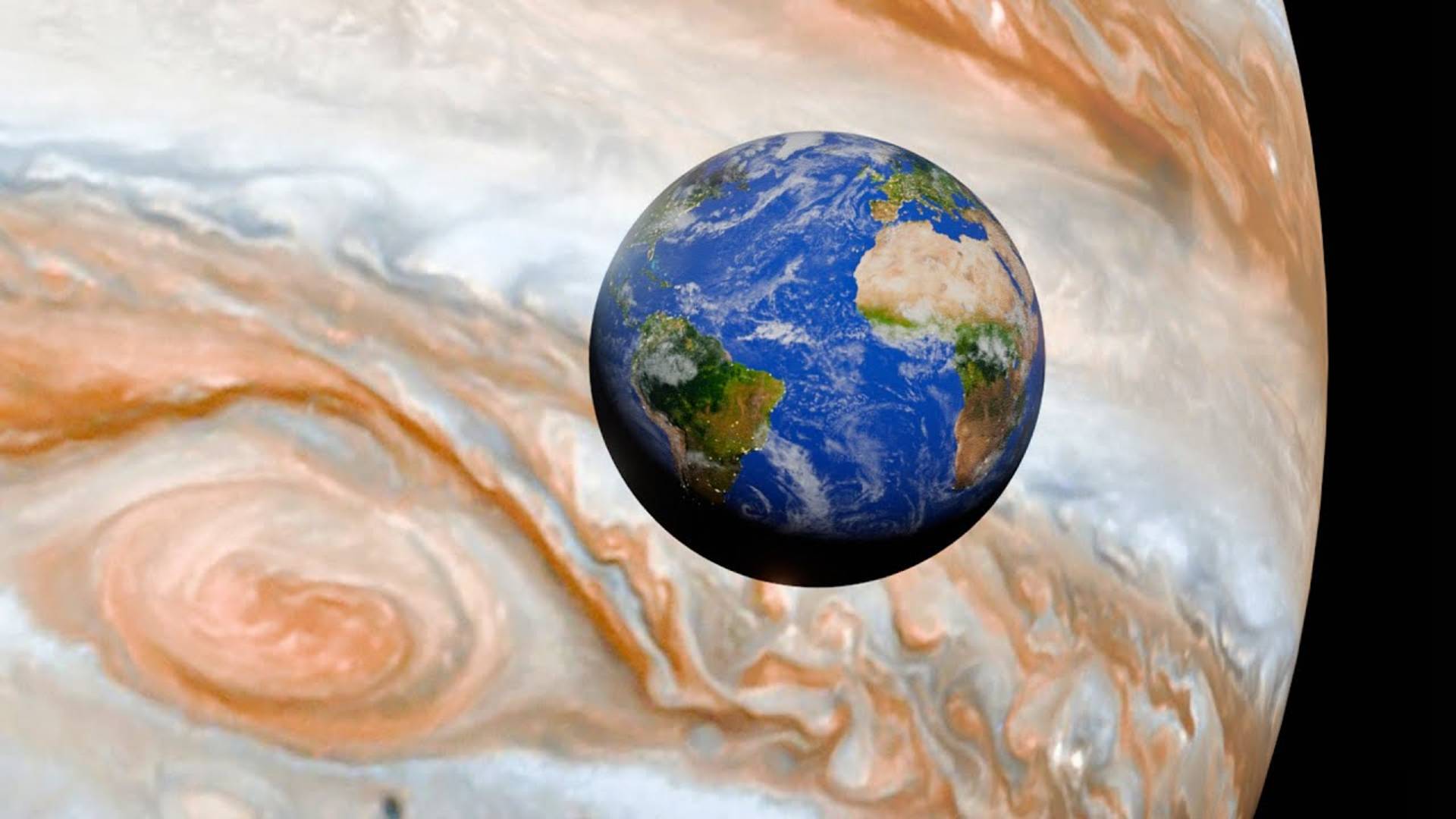 Если бы Юпитер находился на таком же расстоянии от Земли, как Луна