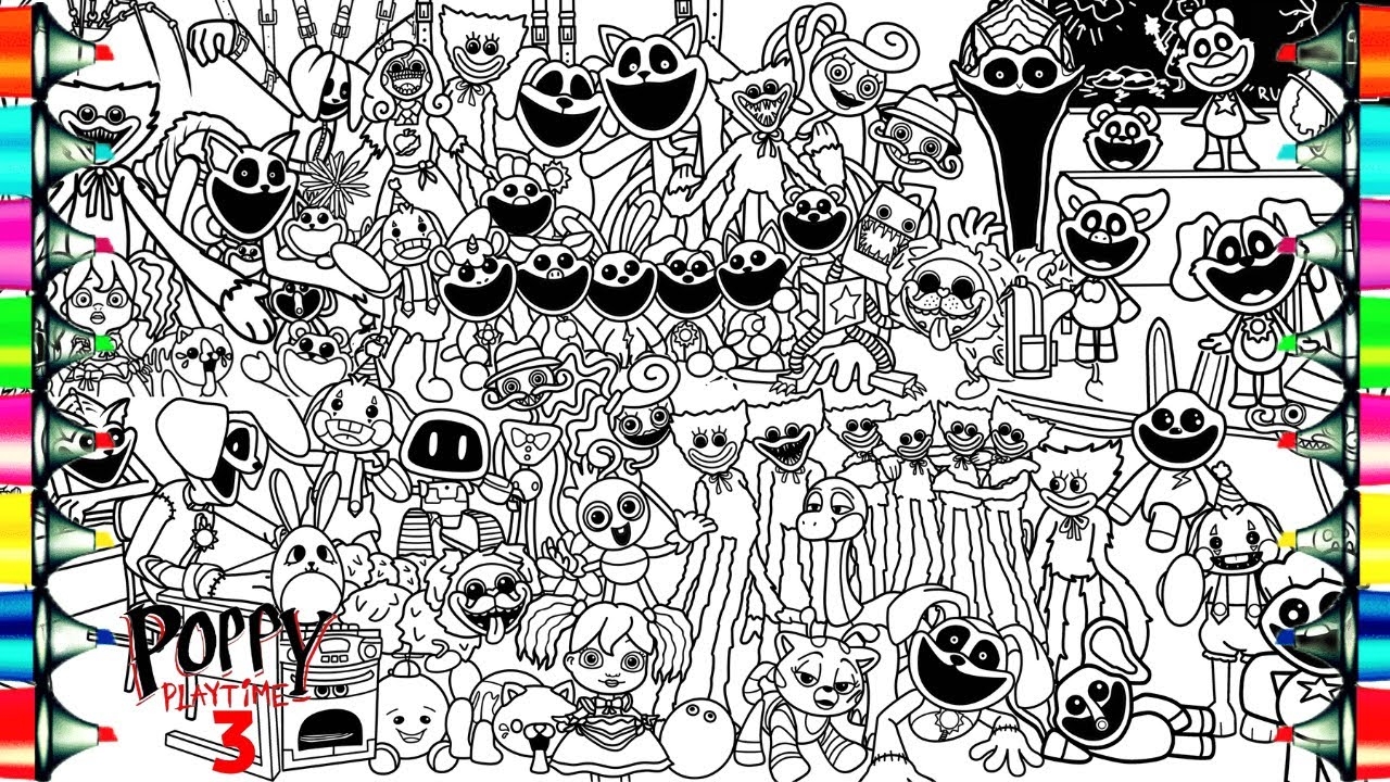 Поппи Плейтайм 3 - Самая Большая Раскраска | Poppy Playtime 3