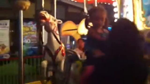 Chloe's Carousel Ride At MOA