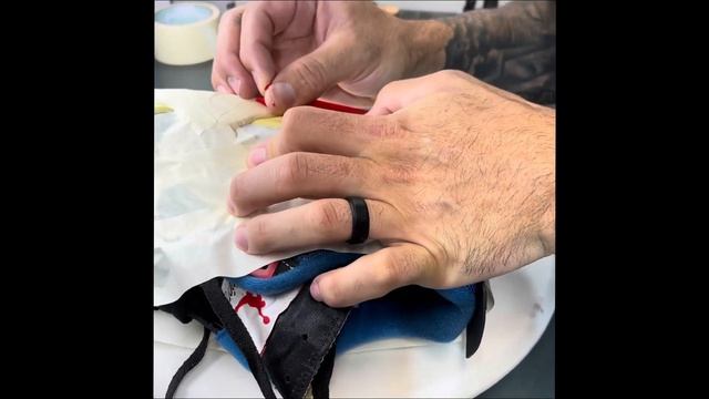 Customizing A Pair Of Union Jordan 4’s